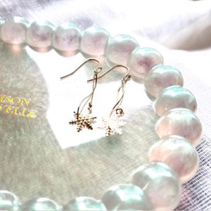 雪の結晶　ピアス・イヤリング